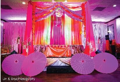 Raka mandap sangeet reception babyshower passage entry flower stage decorators image-22