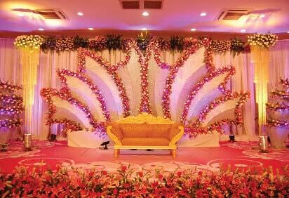 Raka mandap sangeet reception babyshower passage entry flower stage decorators image-28